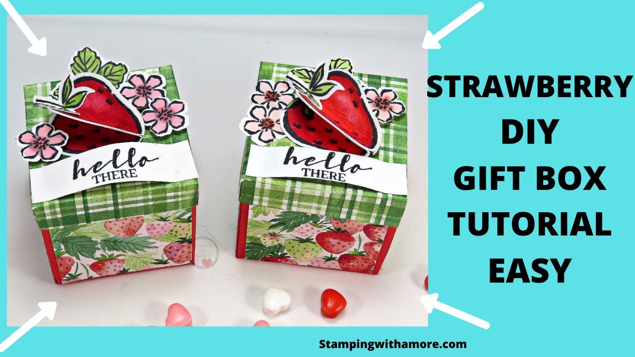 Strawberry Diy Gift Box Tutorial Youtube