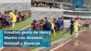 El gran gesto de Henry Martín con Martín Anselmi, Carlos Rotondi y a Rodrigo Huescas