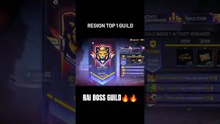 Rai Boss Guild On Top 🔥 #shorts #trending #viralshorts #freefire