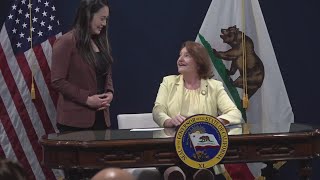 Acting Gov. Toni Atkins makes history in California as first LGBTQ+ member to sign a bill into law