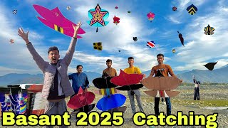 Kite Catching on Basant 2025 SAWAT * Basant Pakistan 🇵🇰 Biggest kite Event