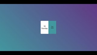 How to create simple calendar using HTML CSS and JavaScript