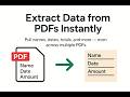 How to Extract Text from PDFs | Convert PDFs to Excel, Google Sheets, CSV (Scanned & Multiple PDFs)