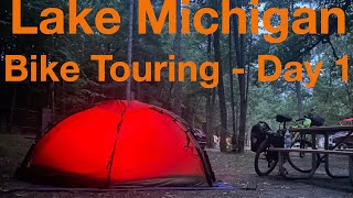 Lake Michigan Loop - Day 1 Bike Touring Elmira Michigan to Burt Lake State Park