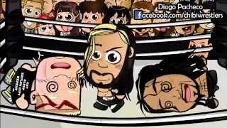 Chibi Wrestlers - Brock Lesnar vs Roman Reigns at WrestleMania 31 Chibified (WWE Parody)