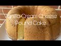 Super Moist & Delicious Vanilla Cream Cheese Pound Cake!