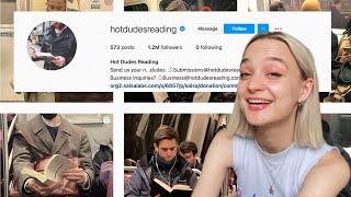 the hot dudes reading instagram is... a lot