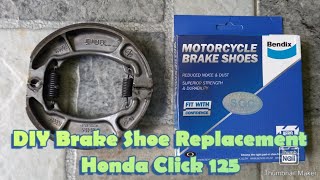 DIY Brake Shoe Replacement Honda Click 125