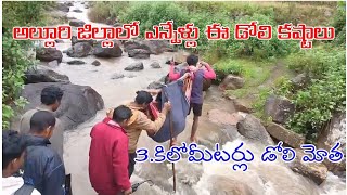 అల్లూరి జిల్లాలో ఎన్నేళ్లు ఈ డోలి కష్టాలు  3కిలోమీటర్లు డోలి మోత @PaderuForever #allurisitaramaraju