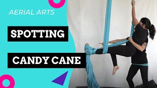 Spotting Series - CANDY CANE! Kid's beginner aerial silk tutorial