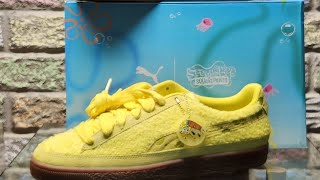 Puma suede SpongeBob review + going over 6ix9ine getting worked out at the gym 🏋️‍♂️ 💪 🤕