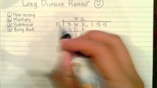 Reviewing Long Division