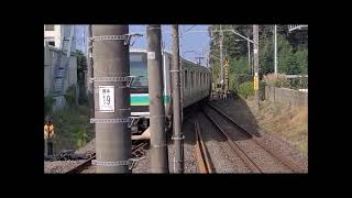 【珍しい光景】新木駅2番線へ入線する成田行き