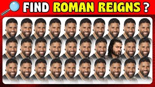 Can You Find Roman Reigns 🔎 Easy to Hard WWE Quiz Challenge