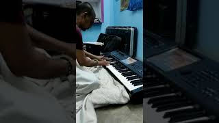 Nuvvu Naku Nachav movie .[Aneeli gaganala]song .first BGM..piano . version .key Board cover.Vinod