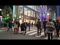 a walk in shinjuku okubo park at night 4k …december 18 2022