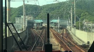 きのくに線　前面車窓　冷水浦ー海南