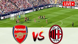 FULL TIME [2-1] ARSENAL vs AC MILAN | CLUB FRIENDLY MATCH 2022 | REALISTIC FOOTBALL SIMULATION