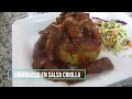 CHURRASCO EN SALSA CRIOLLA CON MOFONGO