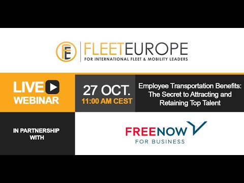 Fleet Europe Webinar With Free Now For Business Youtube