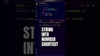 JavaScript Shortcut to convert String into Number 🥵 #shorts #javascript #programming #youtubeshorts