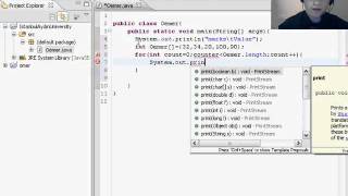 28 -Java Programming Tutorial - Creating an Array Table Omer GEZER.wmv