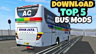 TOP 5 Bus Mod in Bus Simulator Indonesia - Bussid Truck Mod - Bussid Bus Mod - Bussid Car Mod