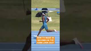 How to Make 45 in the 400m look EASY 🏃🏾‍♂️🔥💨 || 2023 Track & Field #shorts