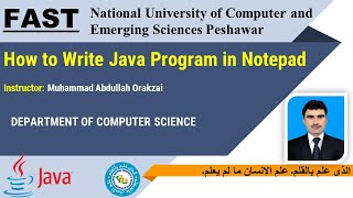 3. How to write java program in Notepad