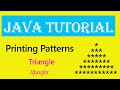 Java Tutorials: Printing an upright triangle pattern using stars