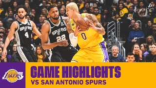 HIGHLIGHTS | Kyle Kuzma (18 pts, 12 reb, 4 ast) vs. San Antonio Spurs