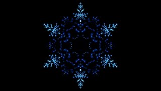 Single Christmas Snowflake Animation (4K Preview) - Royalty Free Stock