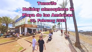 Tenerife - Holiday atmosphere in Playa de las Américas - 03. February 2025  #playadelasamericas