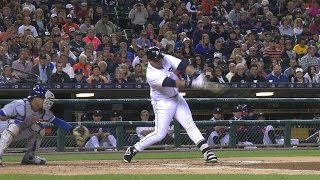 KC@DET: Miggy plates a pair to put Tigers in front