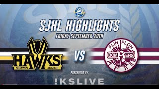 HIGHLIGHTS: Nipawin Hawks @ Flin Flon Bombers, Sept. 20, 2024