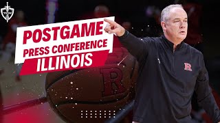 Steve Pikiell talks #Illinois Postgame - #Rutgers Scarlet Knights Basketball