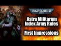 Let's Discuss: Astra Militarum Index: Army Rules