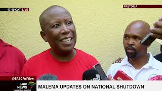 National Shutdown | Malema describes shutdown march as the most successful in South Africa's history