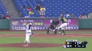 06/14 統一 vs 義大 六局上，黃勝雄好威猛，六局共送出八次三振