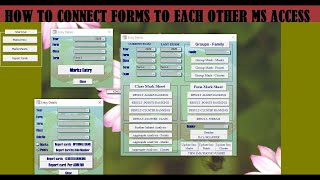 How to connect FORMS Multiple Forms in Microsoft Access Database