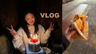 VLOG. 일상 브이로그 | 생일을 핑계로 더 노는 사람 | 패딩추천 | 신당땡초곱창 | 양꼬치 | 미역국 레시피 | 피자붕어빵 | 망치로 깨먹는 술