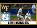 Wake Forest vs. North Carolina Game Highlights | 2024 ACC Baseball Championship (Pool Play)