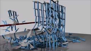 Falling Building Simulation 1 (Blender Physics Simulation)