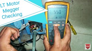 Fluke Insulation tester(Megger) for LT Motor insulation Checking (500V) _ एलटी मोटर इन्सुलेशन जाँच