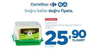 Carrefour Olgunlaştırılmış Beyaz Peynir 600 g 25,90 TL/Adet