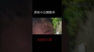 深夜の公園散歩【高稲荷公園】 #shorts