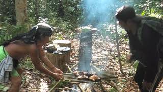 DAYAK Asli_CAMPING DALAM hutan ADAT pedalaman KALIMANTAN @wangliong