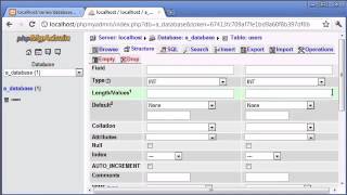 Beginner PHP Tutorial 112 phpMyAdmin Part 3