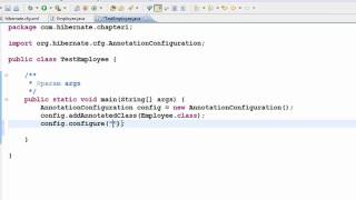Java Hibernate Tutorial Part 5 - Create table from Class