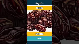 🇬🇧🇮🇹 raisin - uvetta : vocabulary builder : learn English : impariamo l'inglese